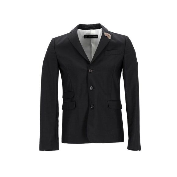 Dsquared2 Blazer with Pins in Black Polyester